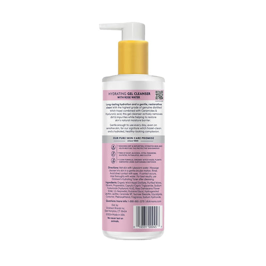 Dickinson'S Original Witch Hazel Hydrating Gel Cleanser With Rose Water - 12 Fl Oz