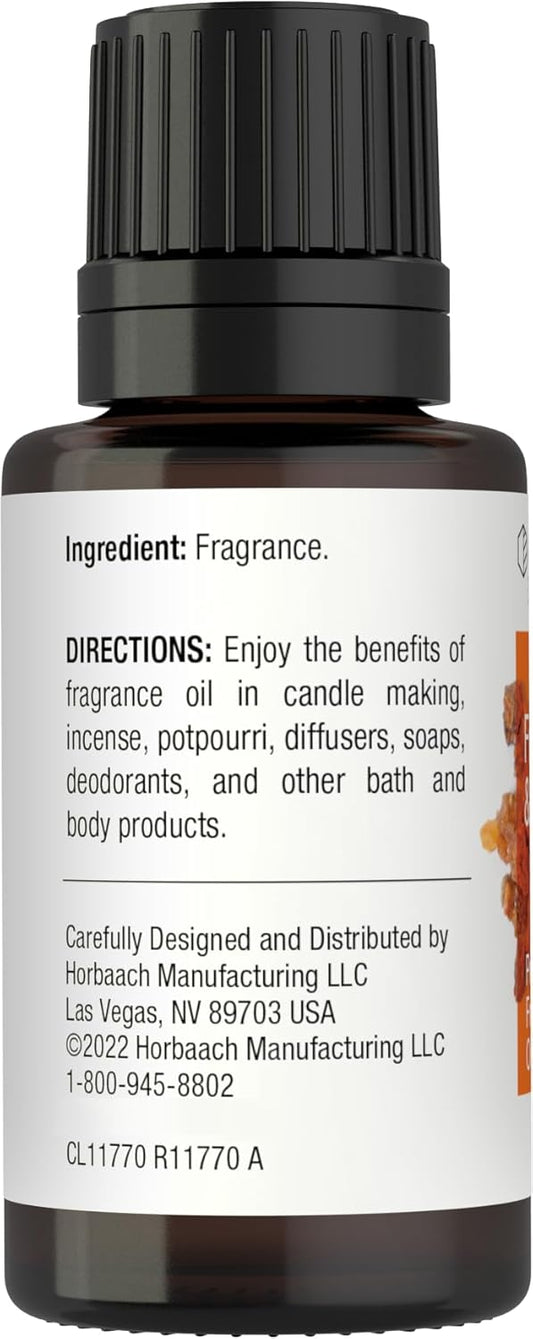 Horbäach Frankincense & Myrrh Fragrance Oil | 0.51 fl oz (15ml) | Premium Grade | for Diffusers, Candle and Soap Making, DIY Projects & More