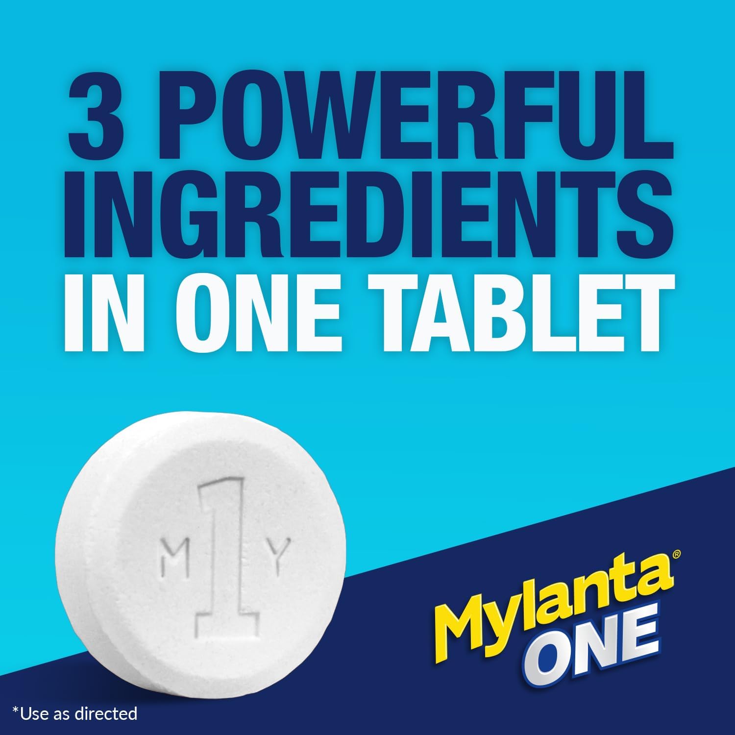 Mylanta One, Lemon Mint Flavor, 50 Count, Ecocare Pcr : Health & Household