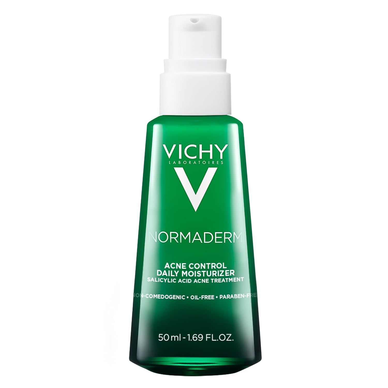 Vichy Normaderm Acne Control Daily Moisturizer | Acne Moisturizer For Face | 2% Salicylic Acid + Hyaluronic Acid + Vitamin C | Acne Treatment For Blackheads, Acne Blemishes & Enlarged Pores | Oil Free