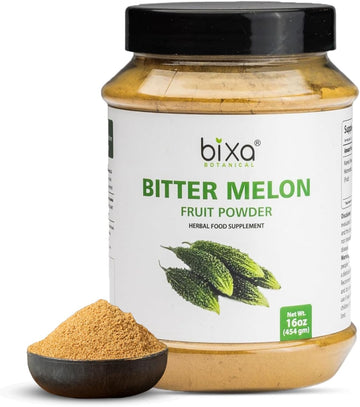 Bixa Botanical Bitter Melon Powder (Momordica Charantia/Karela Fruit Powder) - 200G / 7 Oz | Herbal Supplement For Skin And Stomach