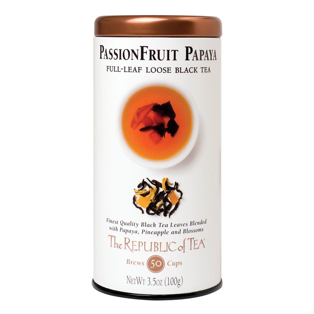 The Republic Of Tea Black Full-Leaf Loose Tea (Passionfruit Papaya Black, 3.5 Oz)