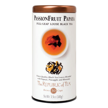 The Republic Of Tea Black Full-Leaf Loose Tea (Passionfruit Papaya Black, 3.5 Oz)