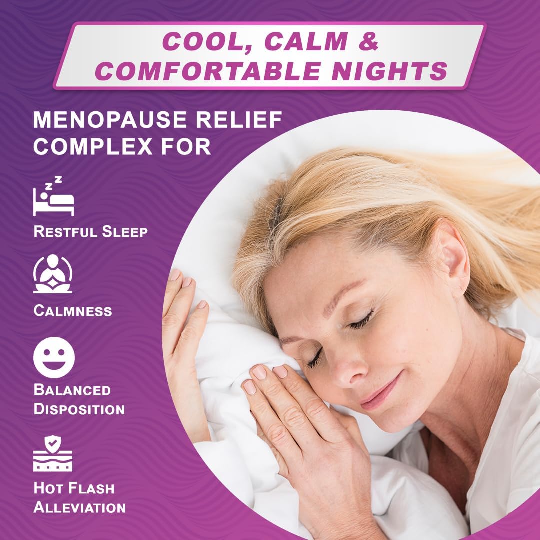 Premium Menopause Supplements for Women | with Black Cohosh, Dong Quai, Red Clover, Soy Isoflavones, Wild Yam, Chasteberry | Support for Hormone Balance, Hot Flash Alleviation & Female Wellness : Health & Household