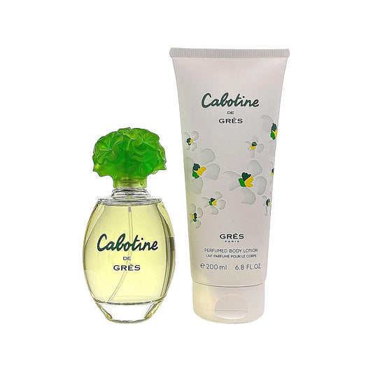 Parfums Gres Cabotine De Gres 2 Pc. Gift Set ( 1 X Edt Spray 3.4 Oz + 1 X Perfumed Body Lotion 6.76 Oz ) (7640111505815) : Beauty & Personal Care