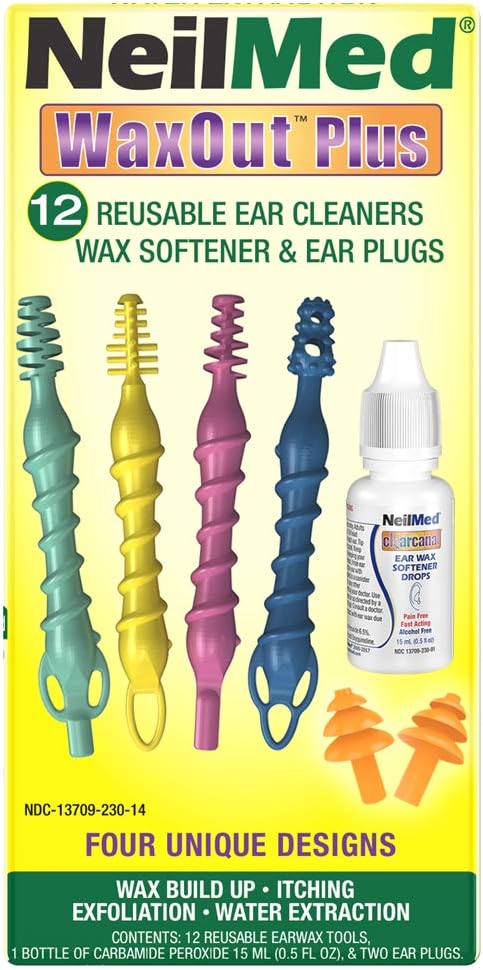 NeilMed Reusable Flexible Ear Cleaners, 15 Piece Set