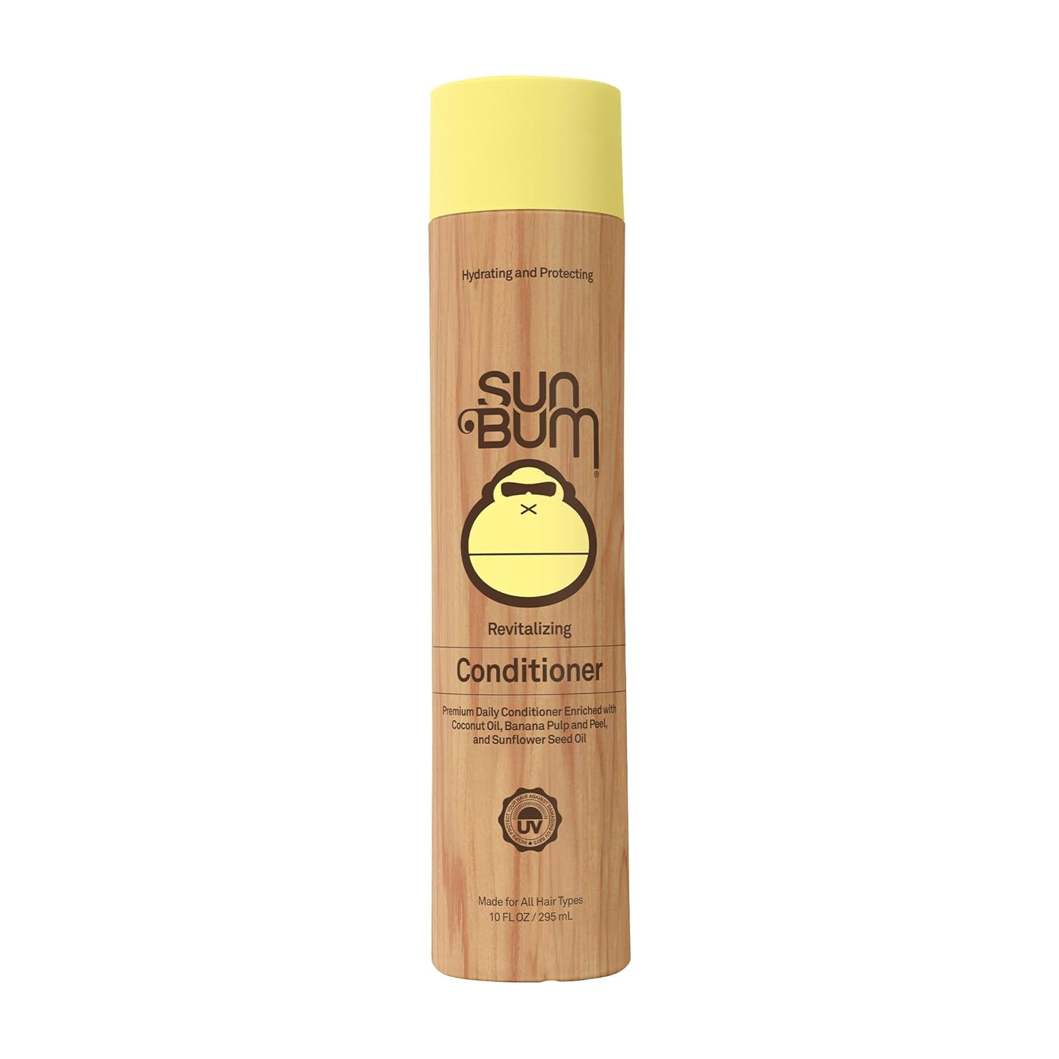Sun Bum Revitalizing Conditioner| Smoothing And Shine Enhancing |Paraben Free, Gluten Free, Vegan, Uv Protection | Daily Conditioner For All Hair Types | 10 Oz Bottle