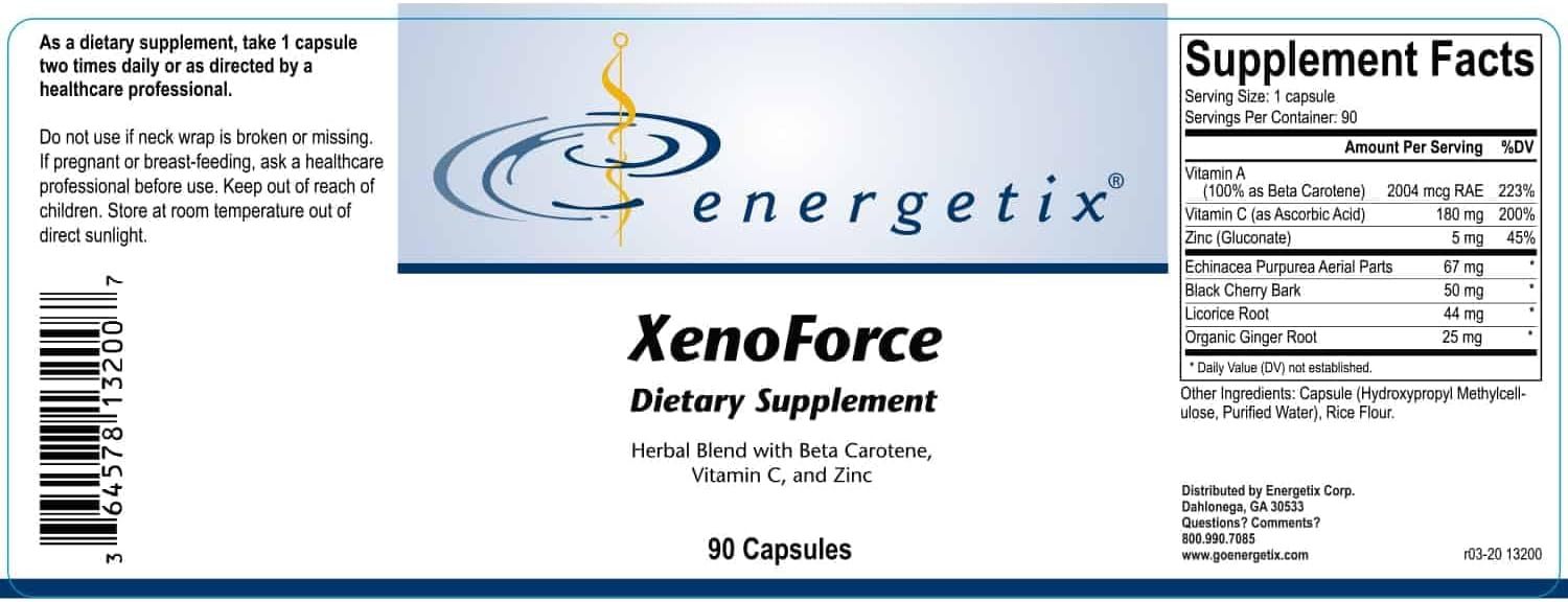 Xenoforce 90 Caps. By Energetix : Health & Household