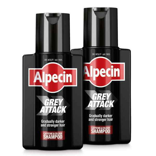 Alpecin Grey Attack Caffeine & Colour Shampoo 2X 200Ml