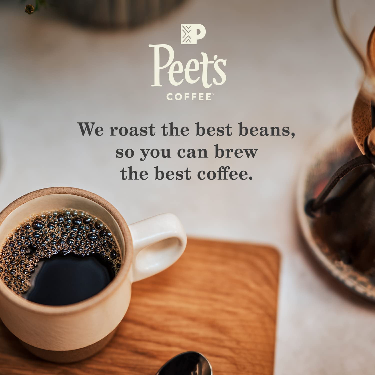 Peet's Coffee, Medium Roast Ground Coffee - Single Origin Brazil 18 Ounce Bag : Everything Else