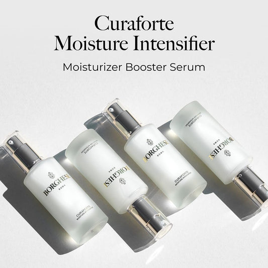 Borghese Curaforte Moisture Intensifier - Moisturizer Booster Serum For Uneven Tone & Fine Lines With Hyaluronic Acid & Collagen, For All Skin Types
