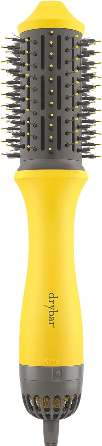 Drybar Single Shot Blow-Dryer Brush - Style, Dry, Brush In One Step, Ionic Technology, Ergonomic & Lightweight Design, 2.25 Inch Round Shape, 3 Temperature Settings, Great For All Hair Types