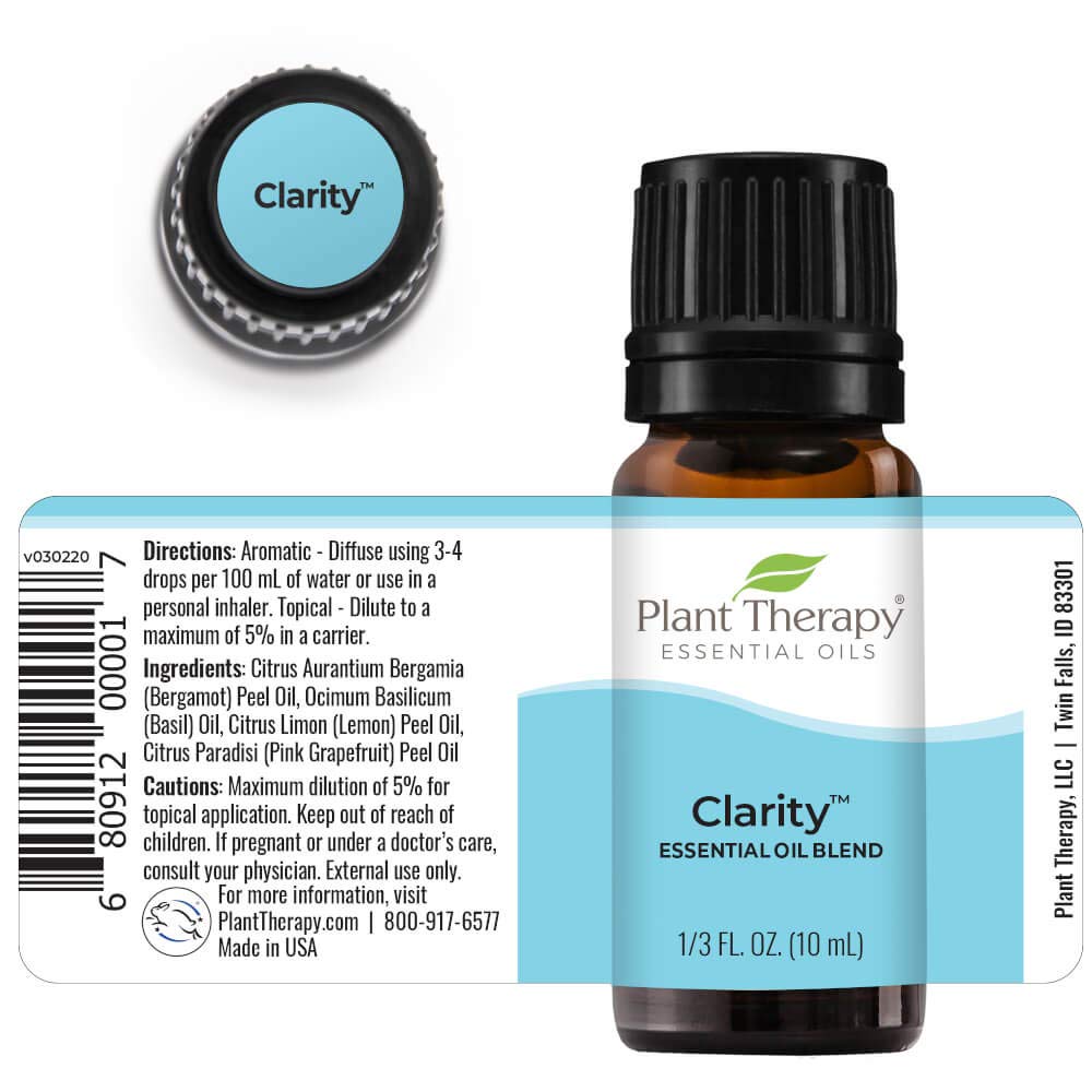 Plant Therapy Clarity Essential Oil Blend 10 mL (1/3 oz) 100% Pure, Undiluted, Therapeutic Grade : Health & Household