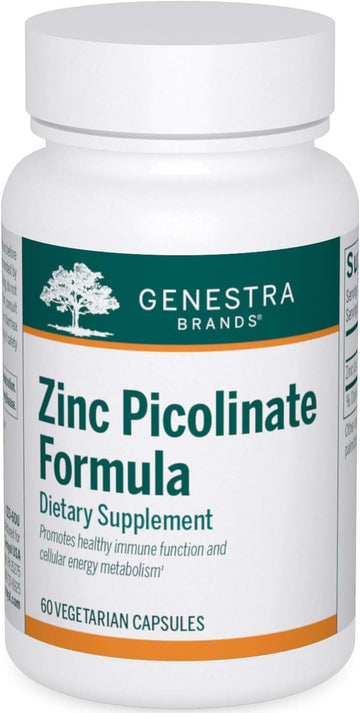 Genestra Brands Zinc Picolinate Formula | Supports Immunity, Skin, And Connective Tissue Formation | 60 Capsules