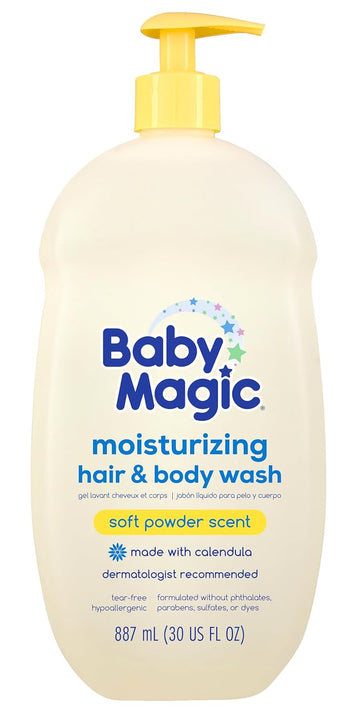 Baby Magic Moisturizing Hair & Body Wash | Specially Formulated For Baby'S Delicate Skin | Tear-Free | Calendula & Coconut | 30 Fl Oz