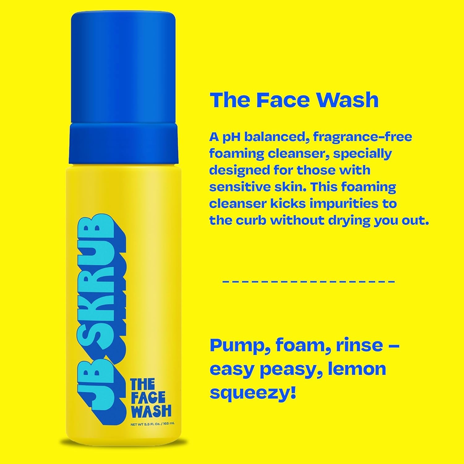 Jb Skrub Foaming Acne Face Wash And Citrus Scented Boys Body Wash - Teen,Tween And Kid Skincare Duo - Fight Acne, Conquer Adolescent Funk With Confidence : Beauty & Personal Care