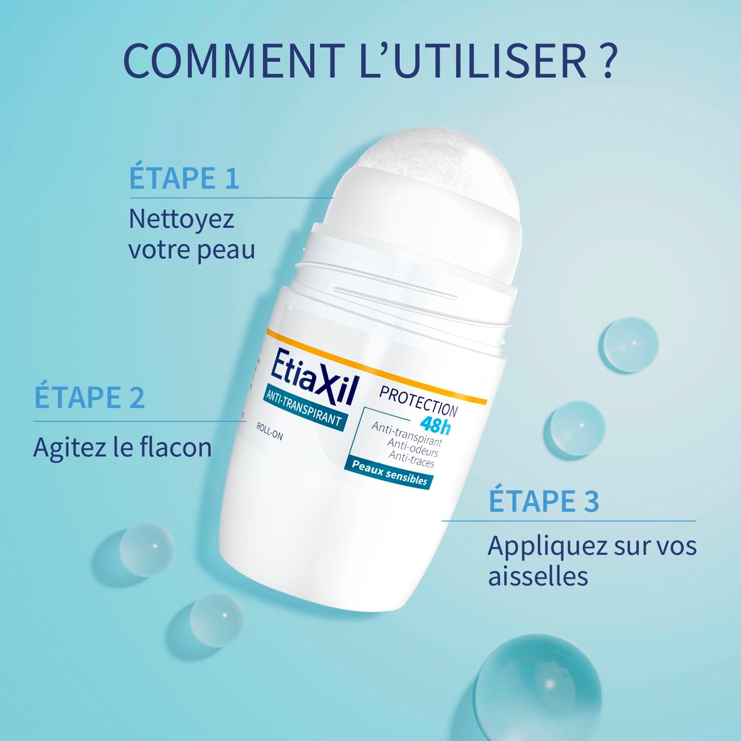 Etiaxil Anti-Perspirant Deodorant 48H Roll-On 2 X 50Ml