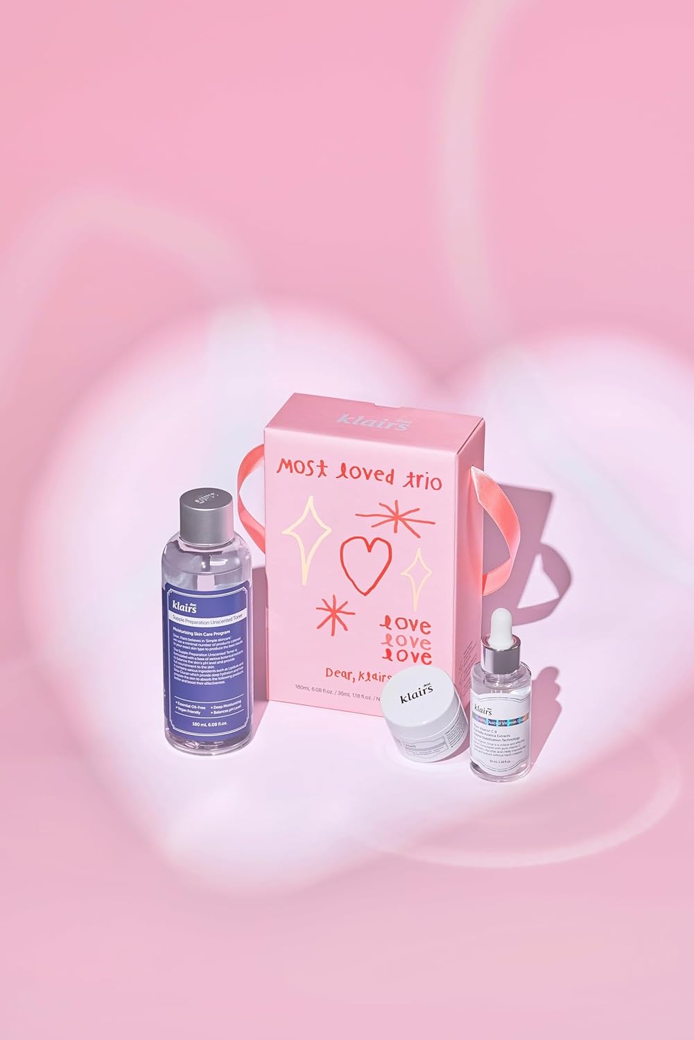 Dearklairs Most Loved Skincare Set - Unscented Toner, Vitamin Serum & E Mask | Korean Glass Skin Routine | Sensitive Skin-Friendly Valentine'S Galentines Holiday Gift | Hydrating, Revitalizing : Beauty & Personal Care