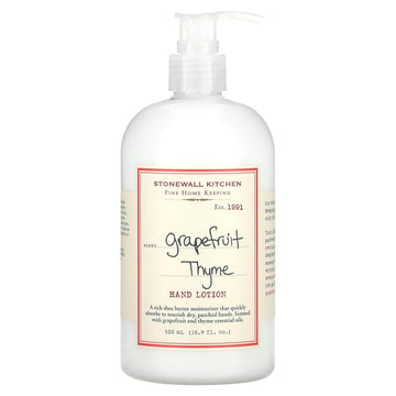 Stonewall Kitchen Grapefruit Thyme Hand Lotion, 16.9 Ounce Bottle