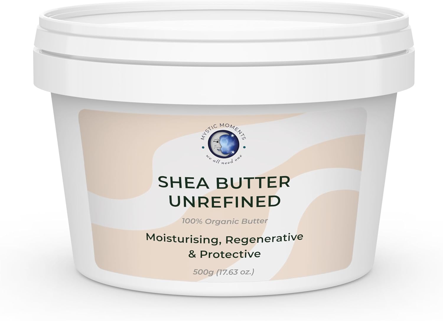 Mystic Moments | Shea Butter Unrefined Organic Butter 500g - Pure & Natural Cosmetic Butters GMO Free