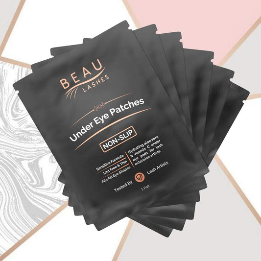 100 Pairs Under Eye Pads For Lash Extensions - Lint Free Hydrogel Eye Patches With Vitamin C & Moisturizing Aloe Vera For Eyelash Extension & Lash Lift - Professional Esthetician Gel Undereye Eyepads