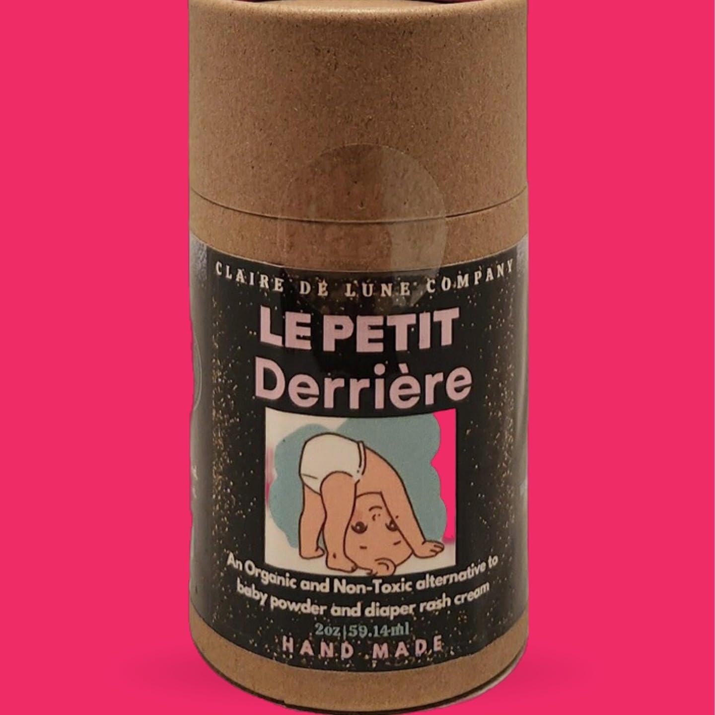 Le Petit Derrière Talc-Free, Organic, Non-Toxic Baby Powder Alternative, The Diaper Rash Eraser, Won't Create Toxic dust Cloud Like Regular Baby Powders, Ancient French Recipe, Fragrance Free : Baby