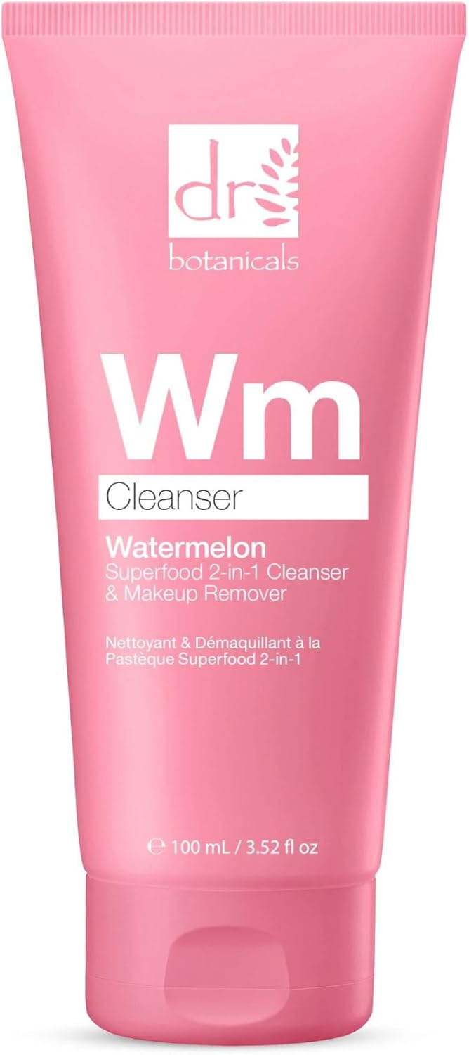 Dr Botanicals Natural Superfood 2 in 1 Cleanser & Makeup Remover with Watermelon Seed Oil, Omega Acids for Dry, Oily Skin. Reduce Sebum, Removes impurities, Recharges Face for a Glowing Look : Amazon.co.uk: Beauty