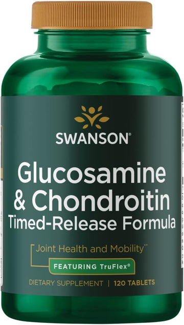 Swanson Timed-Release Glucosamine & Chondroitin Sulfate 750/600 Milligrams 120 Tabs