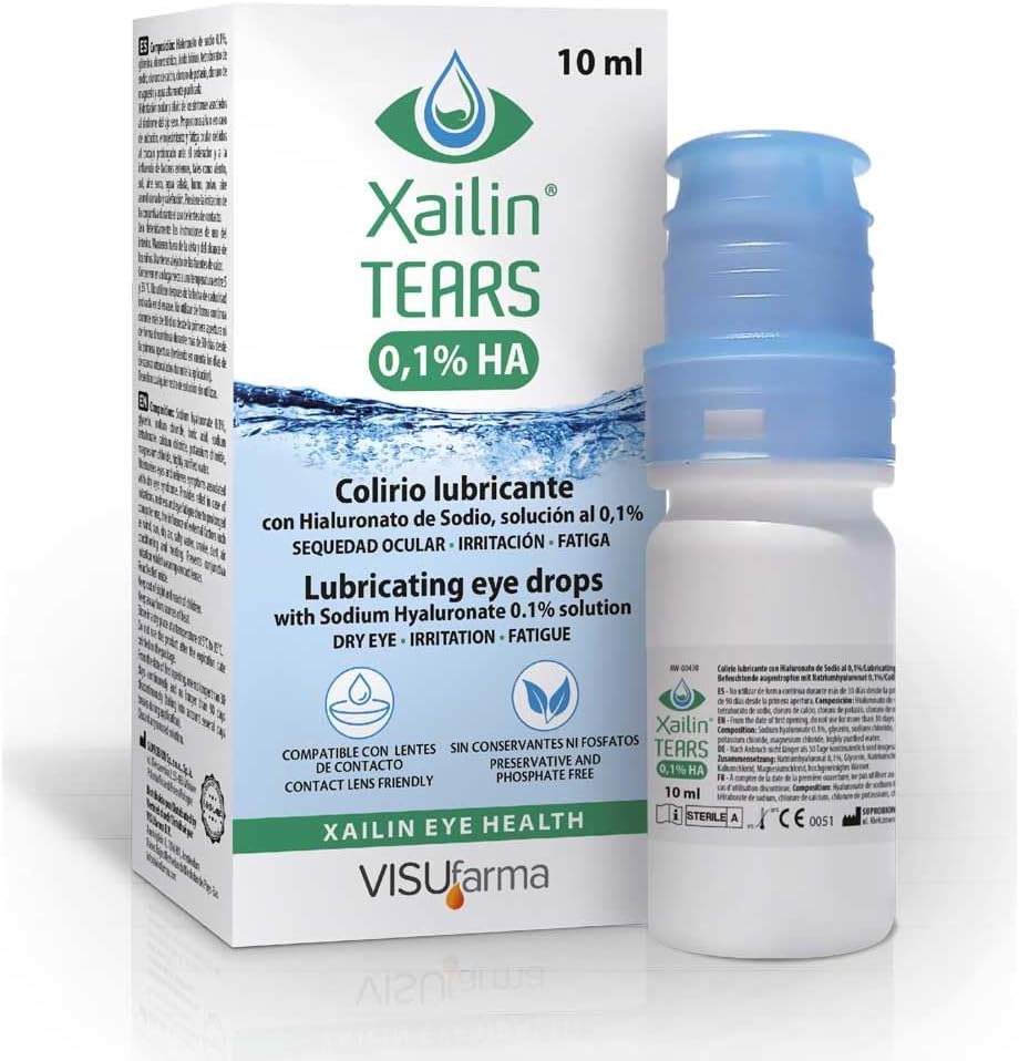 Xailin Tears 0.1% Ha 10 Millilitres X1 Pack