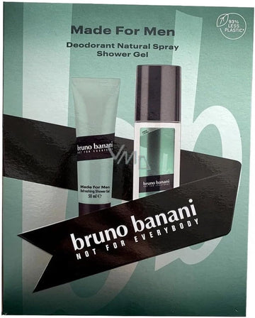 Bruno Banani Made For Men Gift Set Deodorant Natural Spray 75Ml + Shower Gel 50Ml