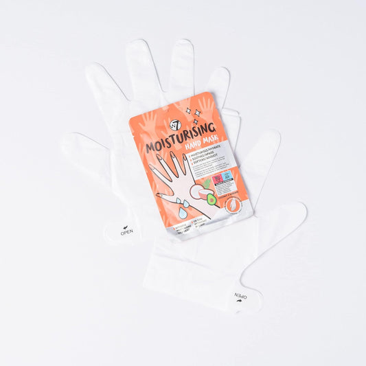 W7 Moisturizing Hand Mask Treatment - At Home Intense Hydration Glove Set - 2 Pairs - With Shea Butter, Vitamin E & Coconut Oil