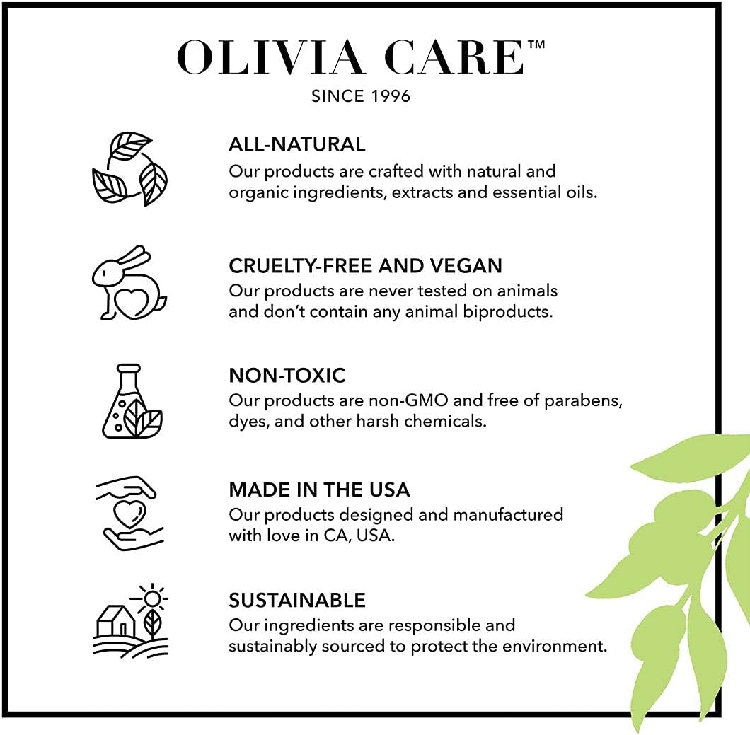 Olivia Care Organic Rose Water Mist Refreshing Spray For Face & Body By Olivia Care - 100% Natural & Vegan. Hydrating & Moisturizing, Fresh Rose Scent 4 Oz
