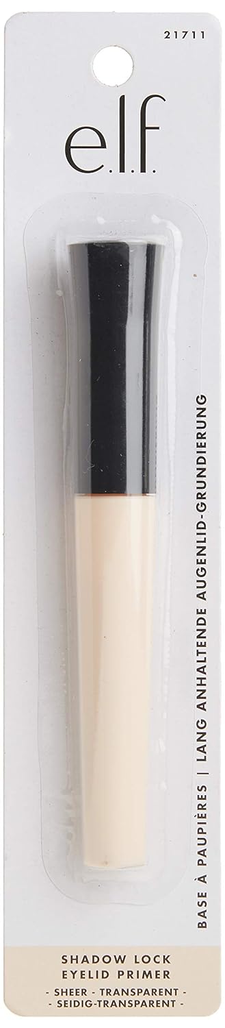 E.L.F. Shadow Lock Eyelid Primer, Prevents Creasing & Increases Staying Power, Sheer Eye Primer, 0.11 Fl Oz (3.1Ml)