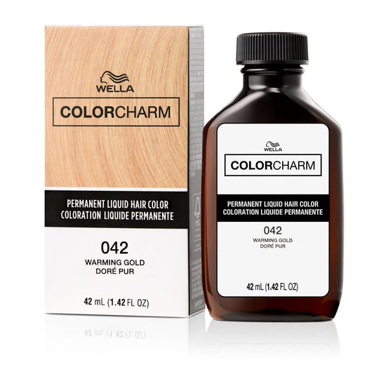 Colorcharm Permanent Liquid Hair Color For Gray Coverage| 42 Gold | 1.4 Fl Oz