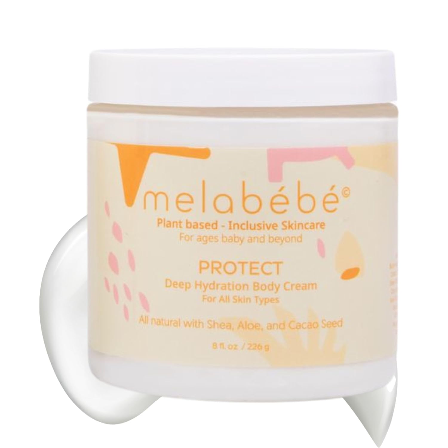 Protect: Deep Hydration Body Cream - Baby Moisturizer for Sensitive Skin & Eczema Kids Lotion - Baby Lotion Organic Based Cream w/Aloe Vera, Jojoba Oils & Shea Moisture Baby Lotion - 8oz