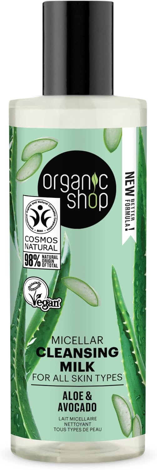 Organic Shop Avocado And Aloe Skincare Purifying Micellar Water, 150 Ml