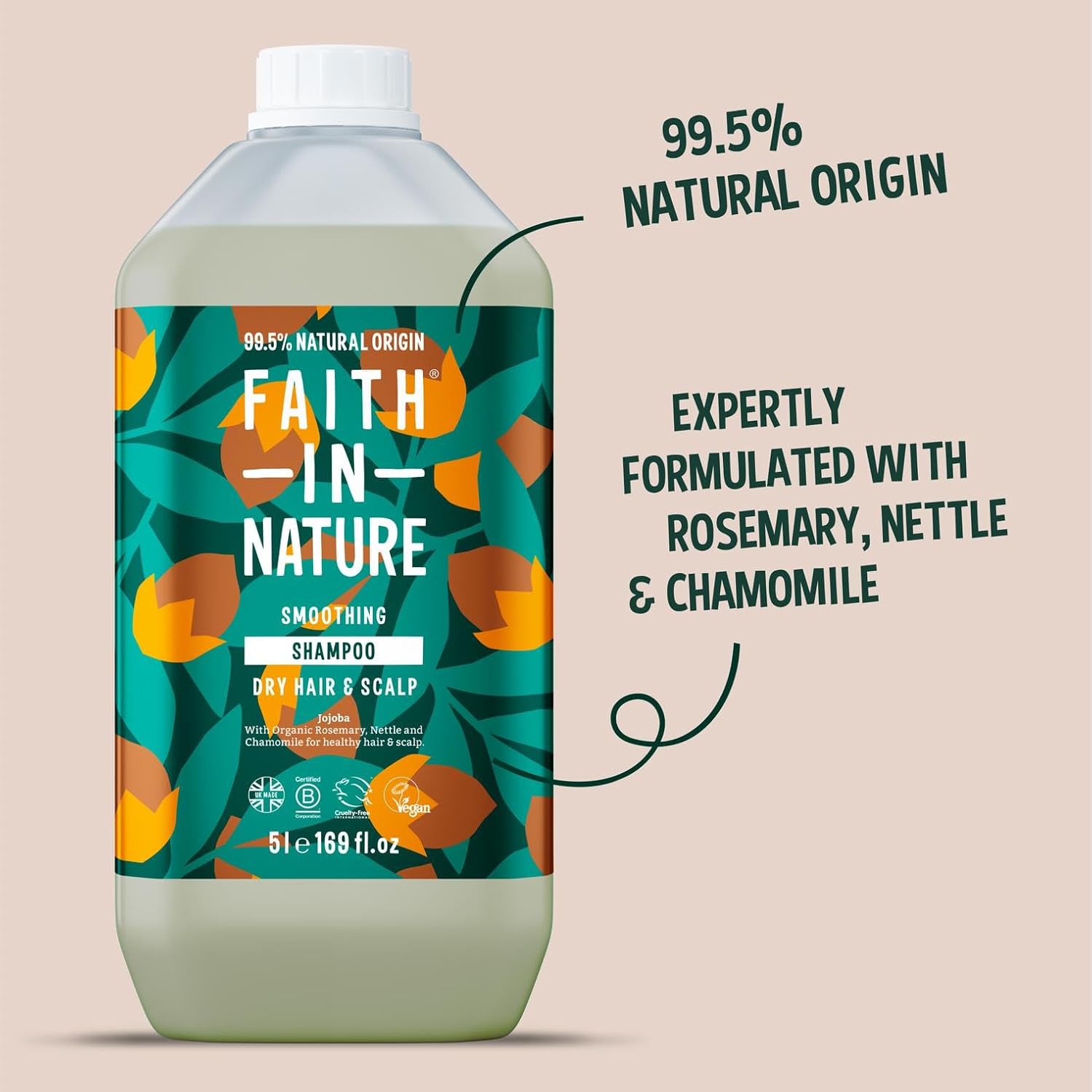Faith In Nature Natural Seaweed & Citrus Shampoo, Detoxifying for Oily Hair & Scalp, Vegan & Cruelty Free, No SLS, Silicones or Parabens, 5L Refill Pack : Amazon.co.uk: Beauty