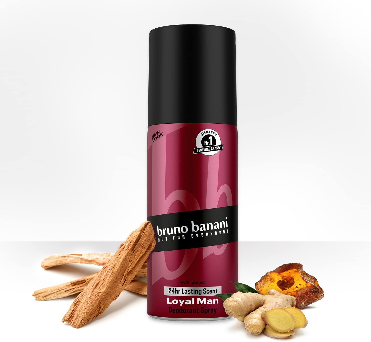 Bruno Banani Loyal Man Deodorant Body Spray With Aromatic Woody Men'S Fragrance, 24 Hours Long-Lasting, 150 Ml
