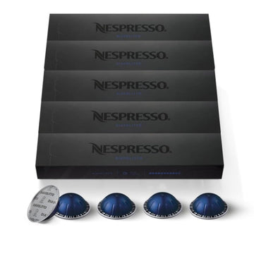 Nespresso Capsules Vertuo, Diavolitto, Dark Roast Espresso, 50-Count Espresso Coffee Pods, Brews 1.35Oz