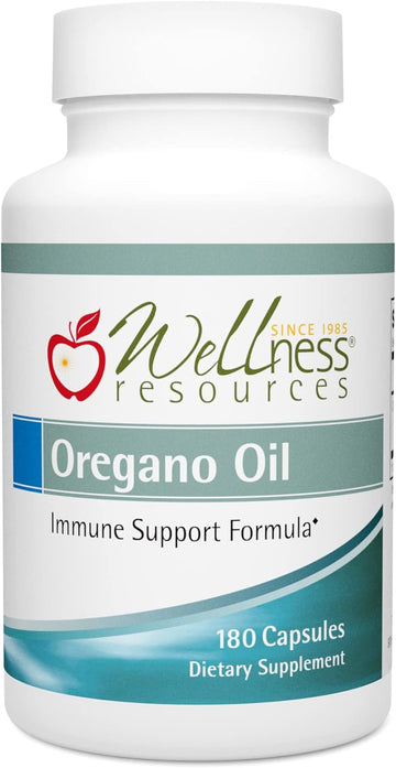 Wellness Resources Oregano Oil Capsules - High Potency Wild Oregano Oil 55-65% Carvacrol, 100mg per Capsule (180 Capsules) ? B008RGJ8WU