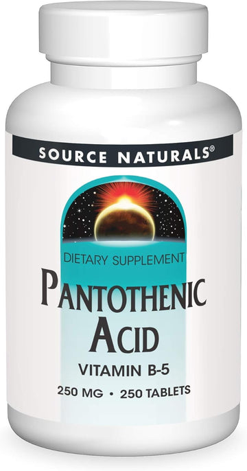 Source Naturals Pantothenic Acid 250 Mg Vitamin B-5 Dietary Supplement - 250 Tablets