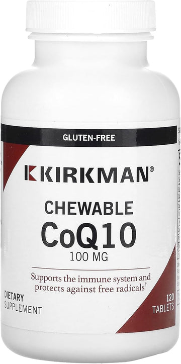 Kirkman Coenzyme Q10 100 Mg Chewable Tablets (With Stevia) | 120 Chewable Tablets