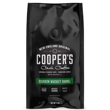 Bourbon Whiskey Barrel Aged Coffee - Whole Bean, Single Origin Grade 1 Colombian Aged In Kentucky Bourbon Whiskey Barrels - 5Lb Bags