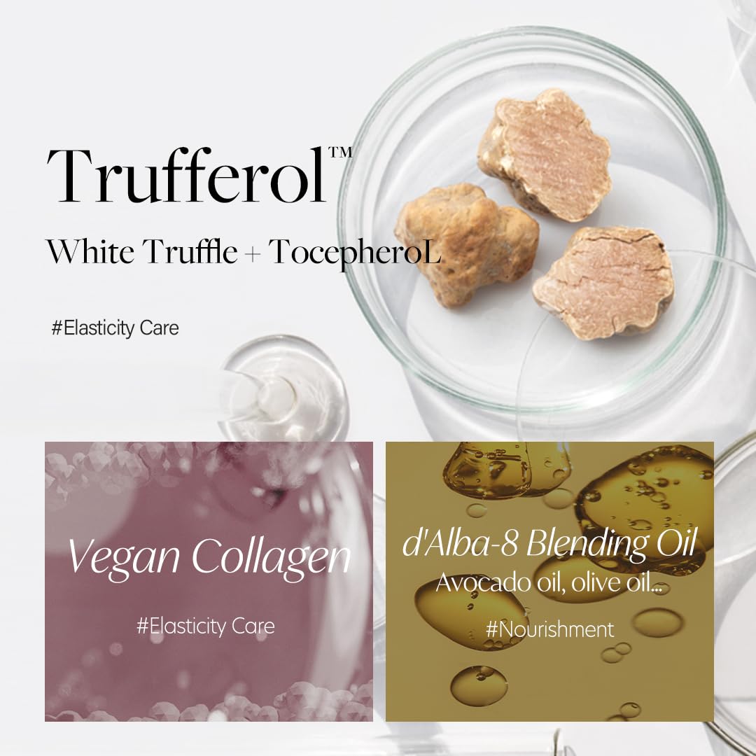 d'Alba White Truffle Oil Serum Body Cleanser 275ml, Vegan, Moisturizing and Mild Formula, Rich Gentle Lather : Beauty & Personal Care