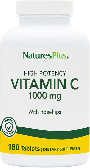 Nature'S Plus - Vitamin C 1000 Mg S/R Rose Hips Tabs 180