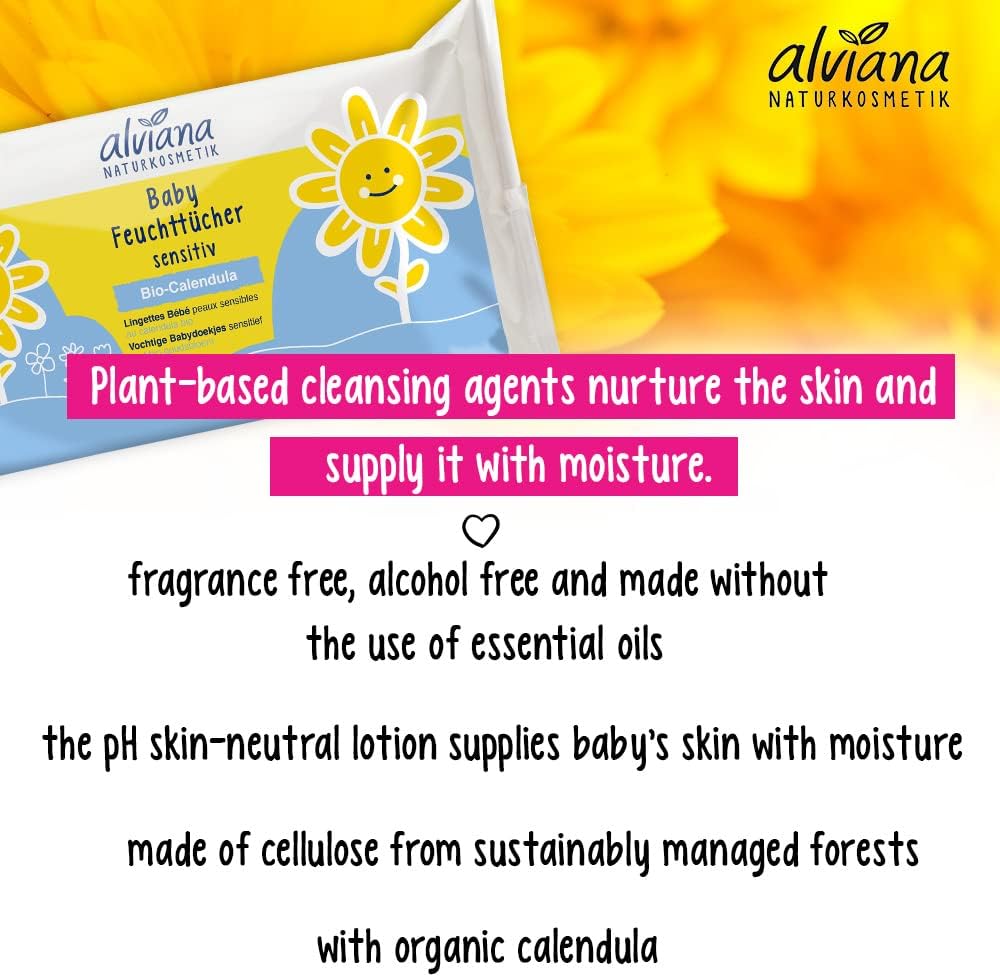 Alviana Baby Cleansing Wipes Pack of 48