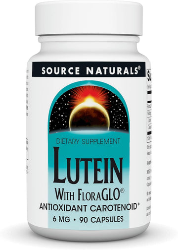 Source Naturals Lutein With Floraglo, Antioxidant Carotenoid* - 6 Mg, 90 Capsules