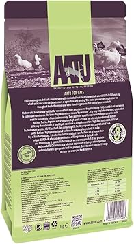 AATU 85/15 Dry Cat Food - Duck (1kg) - High Protein - Grain Free Recipe with No Artificial Ingredients?27299