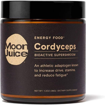 Moon Juice Cordyceps Organic Cordyceps Mushroom Powder Extract (250mg 1,3 & 1,6 Beta-Glucans per Serving) - Supports Stamina, Energy & Healthy Immune System - Non-GMO, Vegan, Gluten-Free (1.3oz)