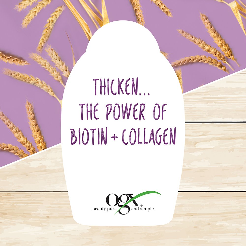 OGX Thick & Full + Biotin & Collagen Conditioner, 13 Ounce : Everything Else